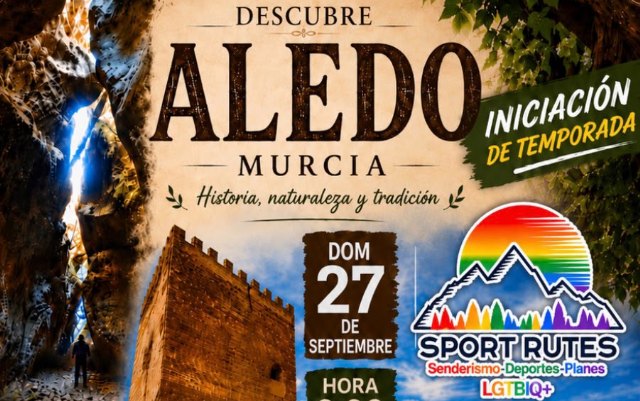 Sport Rutes inicia temporada el 27 de septiembre en Aledo con senderismo, historia y tradición